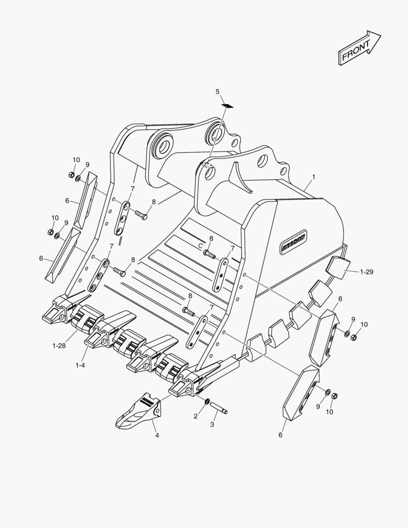 7830 BUCKET ASS`Y - 1.71mВі - X CLASS