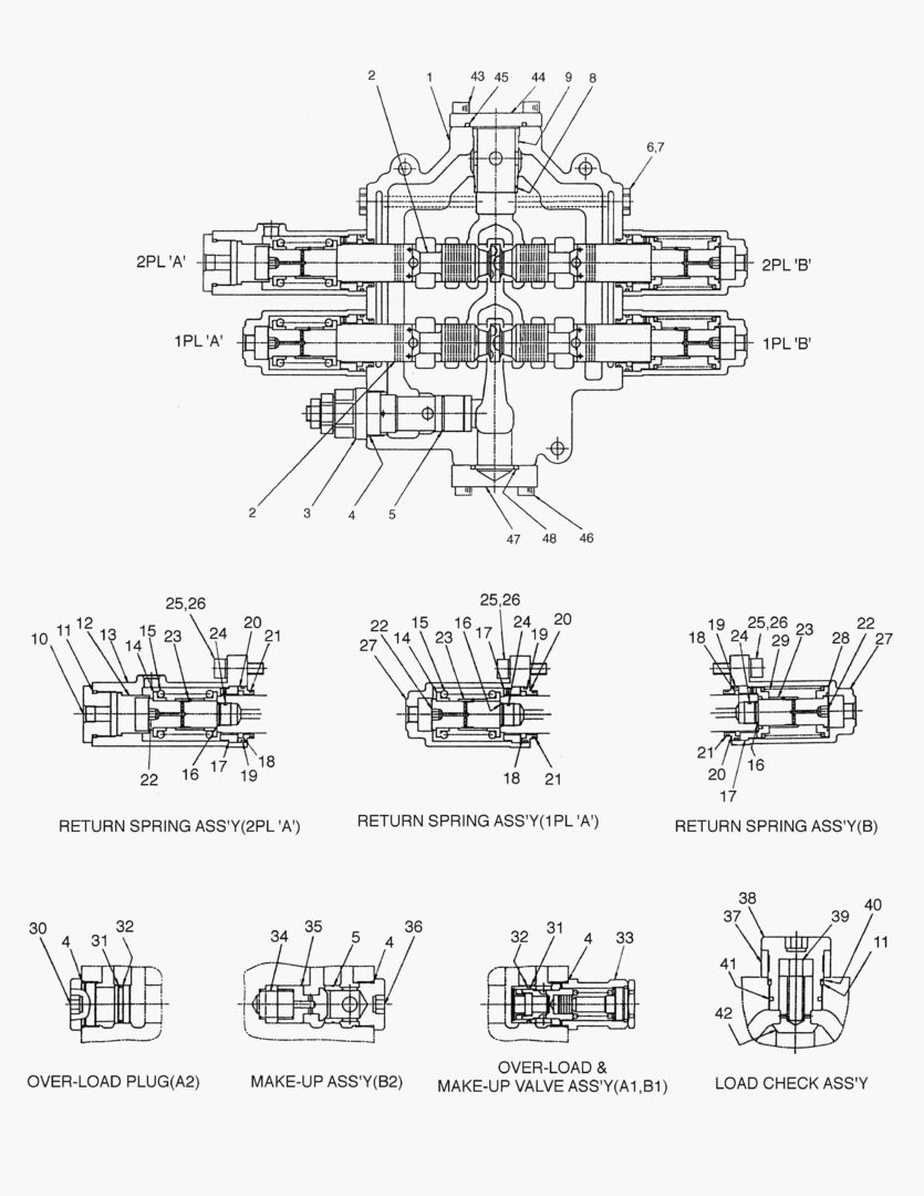 3480 CONTROL VALVE-2 SPOOL [1001~1566]