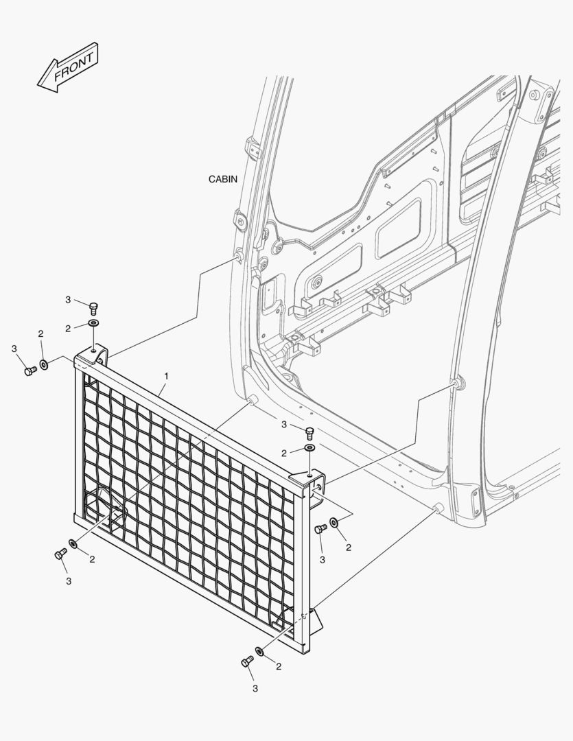 НИЖНЕЕ ОГРАЖДЕНИЕ КАБИНЫ