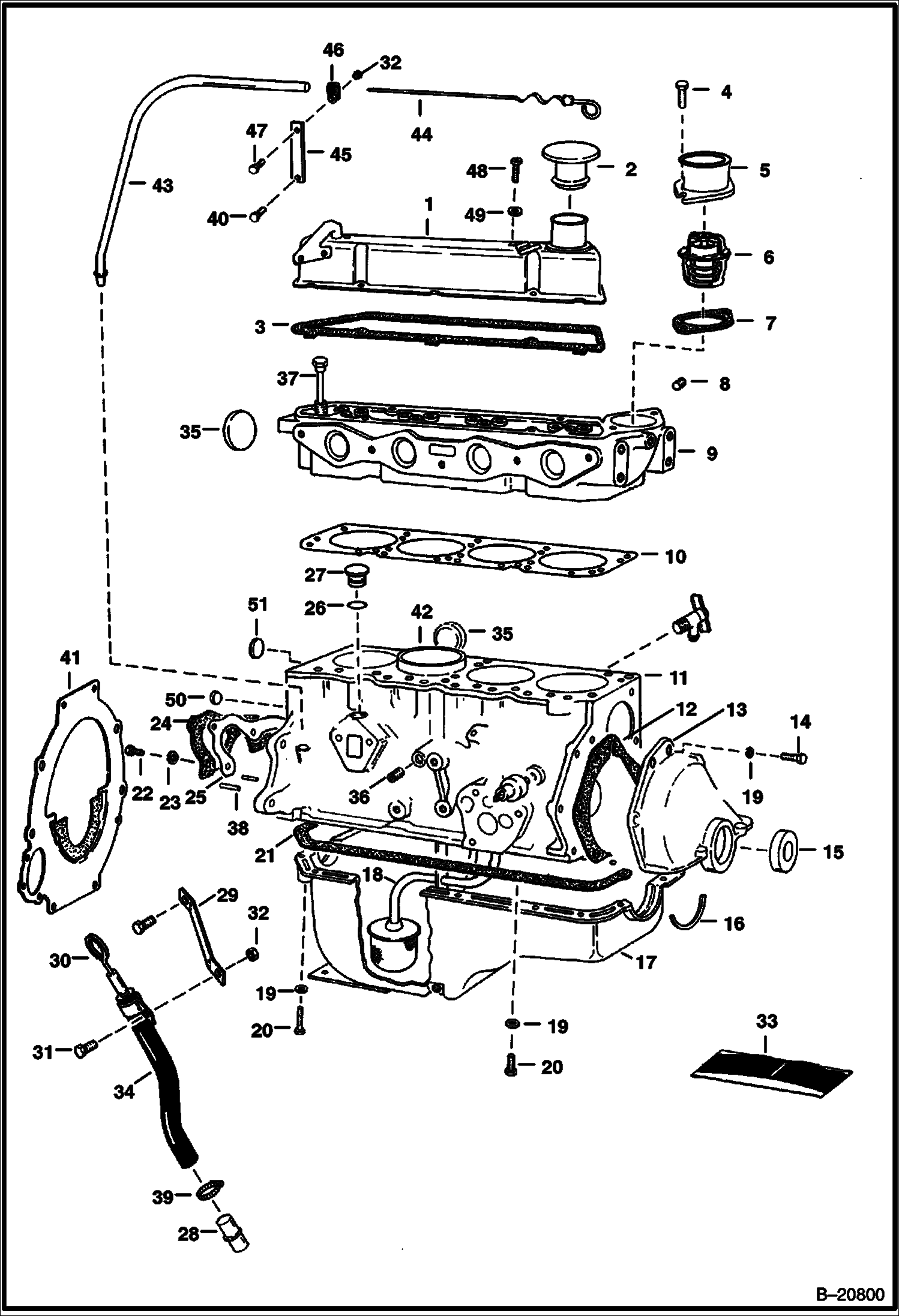 Схема БЛОК ЦИЛИНДРОВ