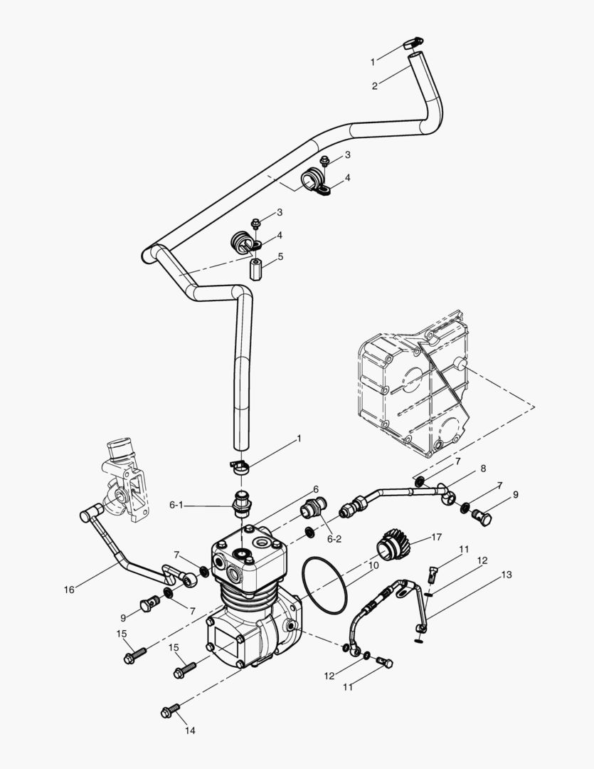 ОДИН ЦИЛИНДР ВОЗДУШНОГО КОМПРЕССОРА