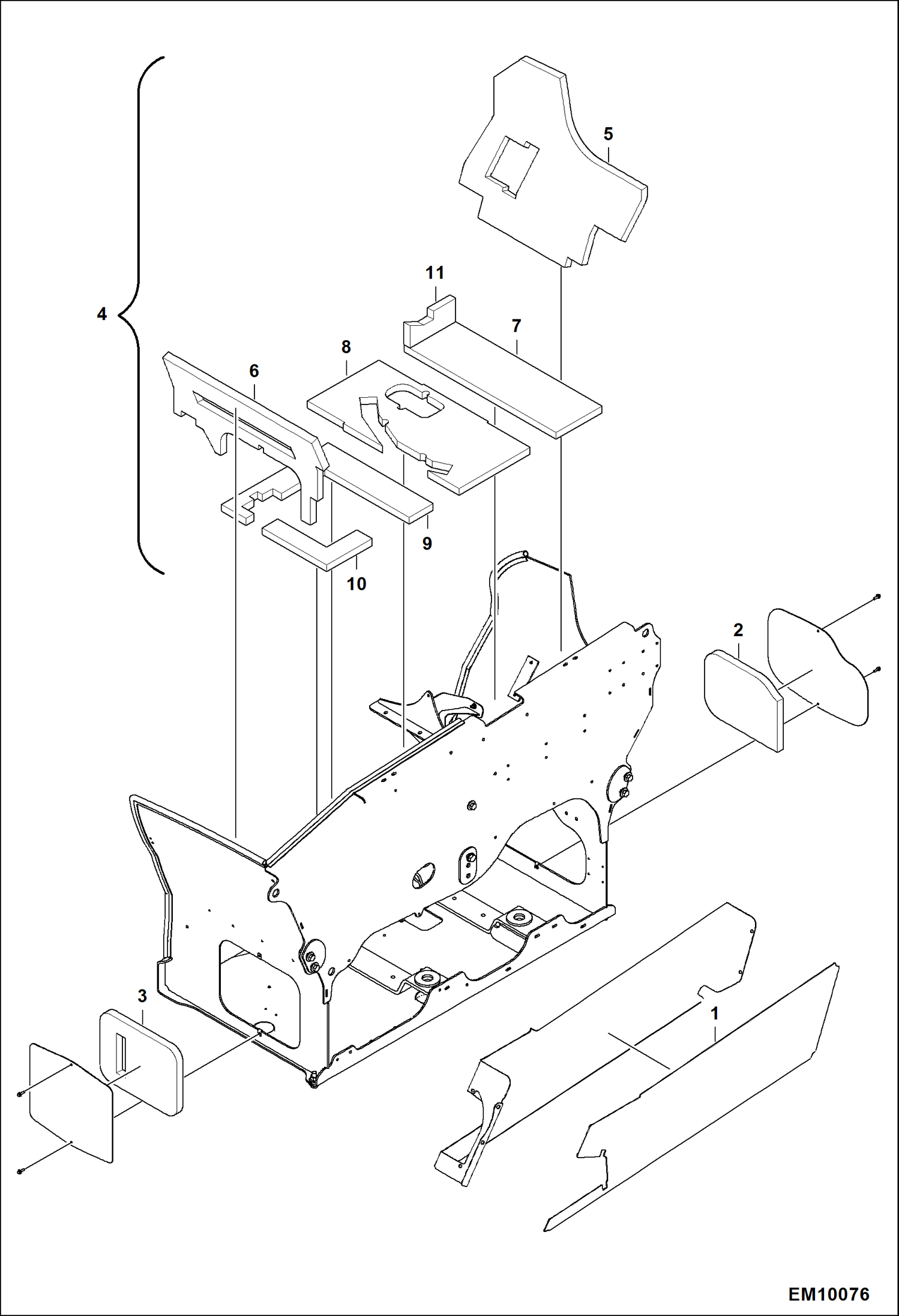 СЕКЦИЯ ДВИГАТЕЛЯ (ИЗОЛЯЦИЯ)