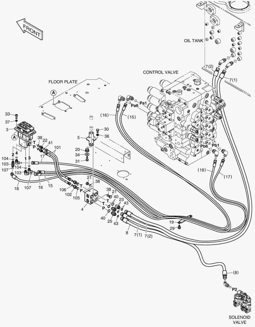 ТРУБОПРОВОД СЕРВОУПРАВЛЕНИЯ(10)