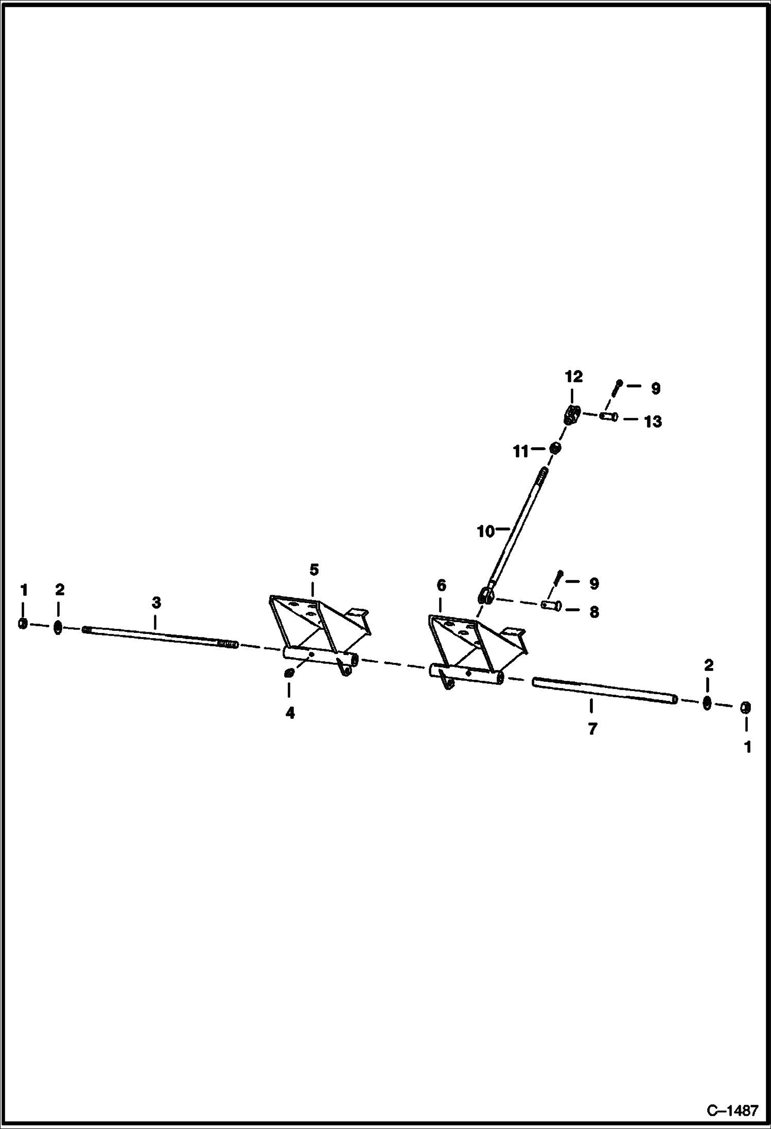 Схема ПЕДАЛИ ГИДРАВЛИЧЕСКОЙ СИСТЕМЫ УПРАВЛЕНИЯ