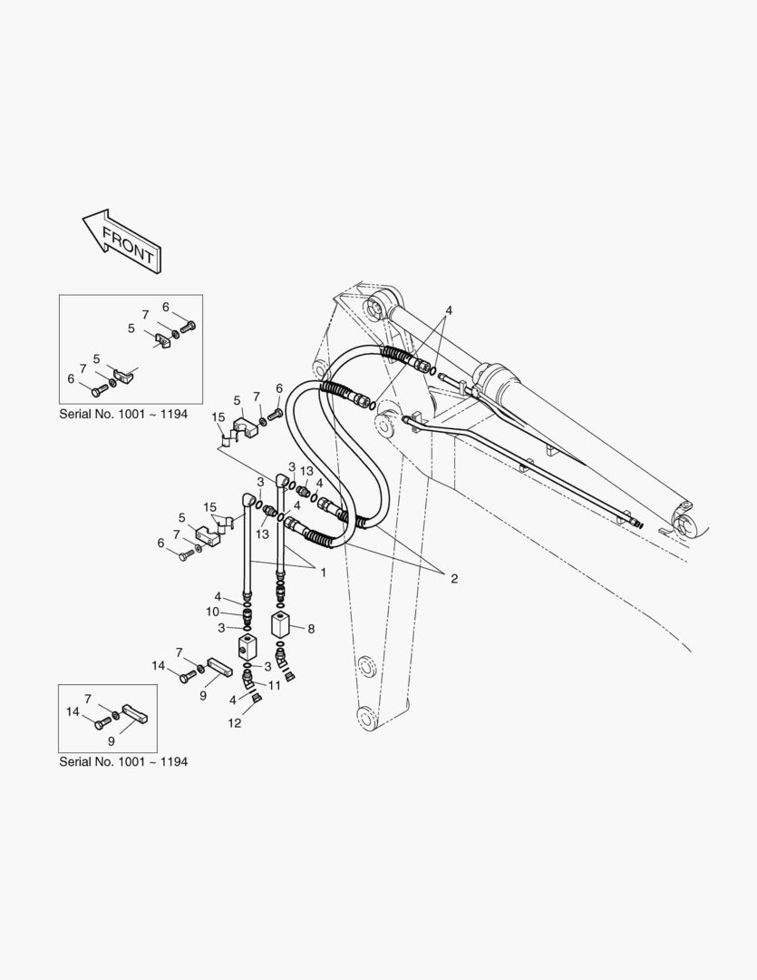 Спецтехника 7250 ARM PIPING-ONE & TWO WAY