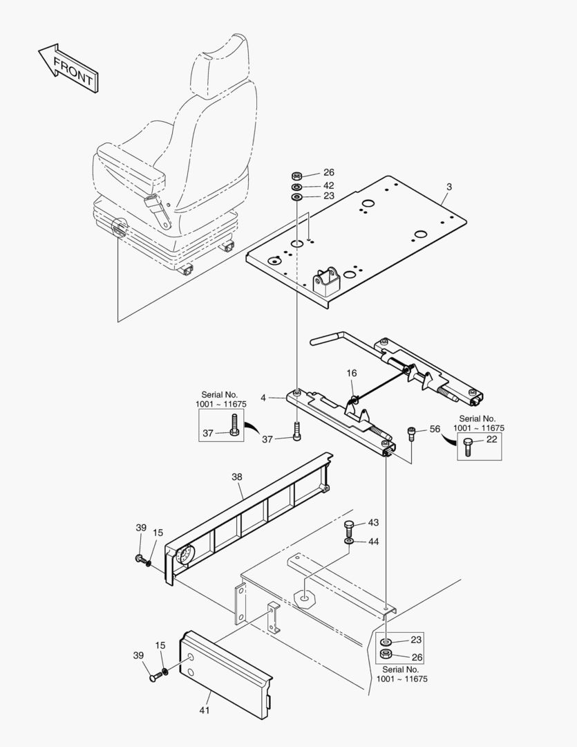 1440 SEAT & ELECTRIC BOX