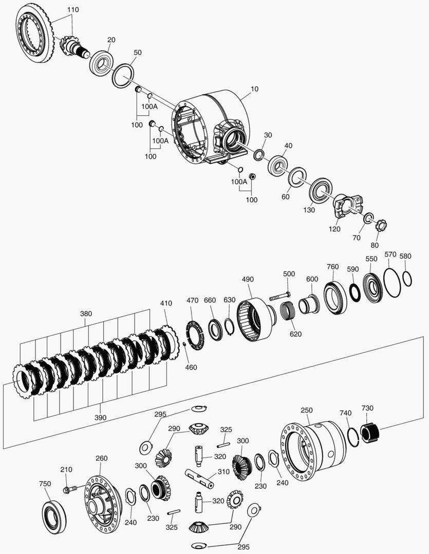 ДИФФЕРЕНЦИАЛ ВОДИЛА - ПЕРЕДНЯЯ ОСЬ(DHL)