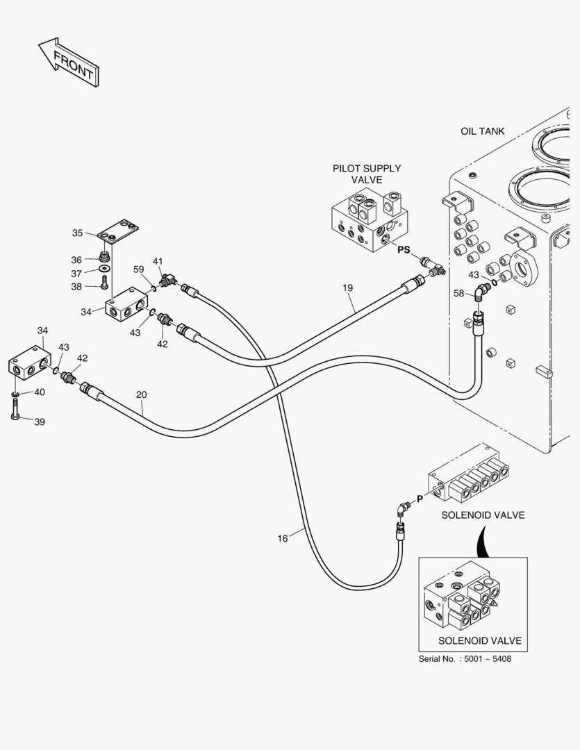 ТРУБОПРОВОД СЕРВОУПРАВЛЕНИЯ(14)