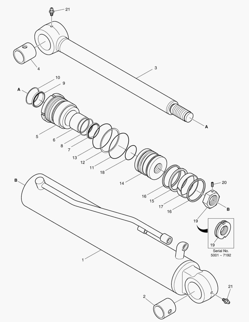 ЦИЛИНДР ПОВОРОТА СТРЕЛЫ