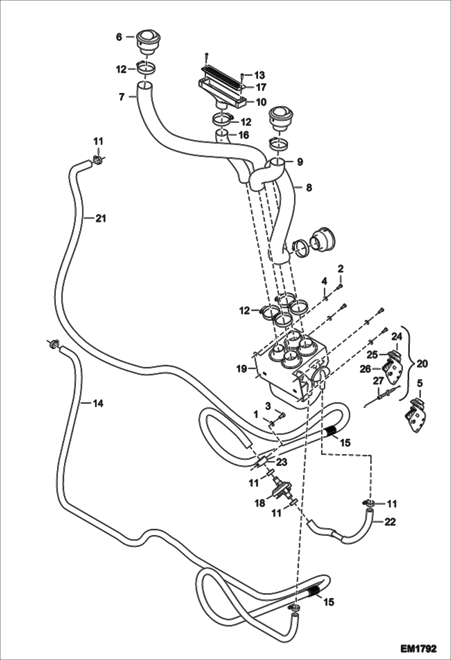ВЕНТИЛЯЦИЯ (СЕРИЙНЫЙ НОМЕР A8FR12096 - A8FR12999, A8G312061 - A8G312999)