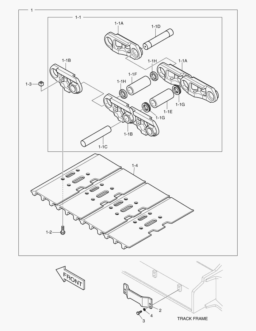 БАШМАК ГУСЕНИЦЫ В СБОРЕ - 600G