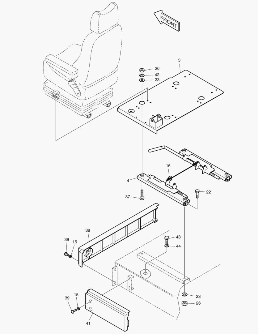 1440 SEAT & ELECTRIC BOX