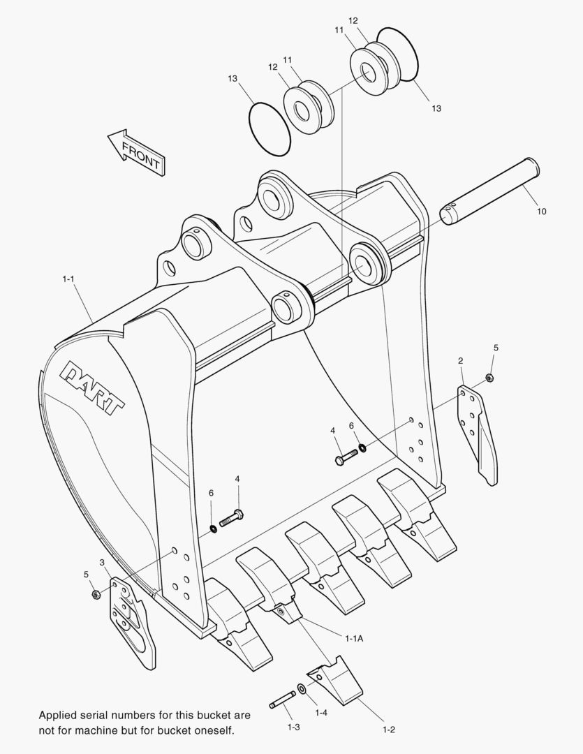 5370 BUCKET-0.73mВі(36`)-SIDE PIN