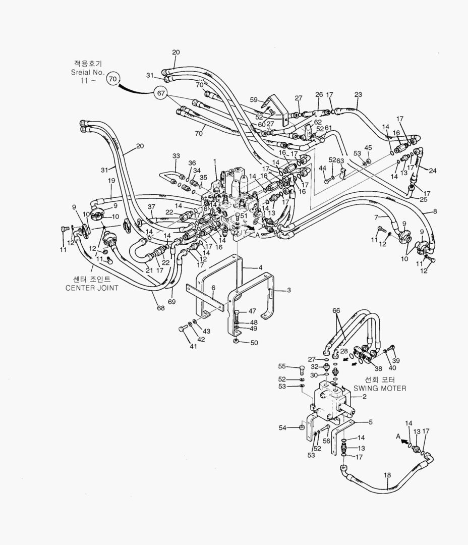 1180 MAIN PIPING(1)-FOR A8V PUMP [1~501]