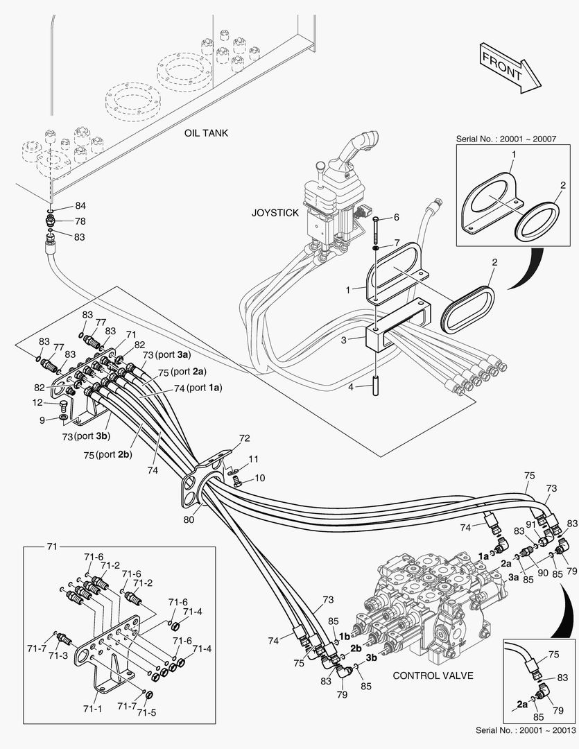ТРУБОПРОВОД СЕРВОУПРАВЛЕНИЯ - 3-Й РЫЧАГ