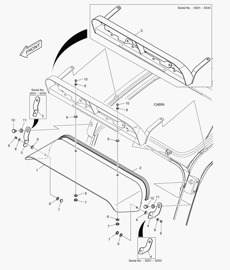 Спецтехника 6360 RAIN SHIELD & LAMP MOUNTING - главное фото