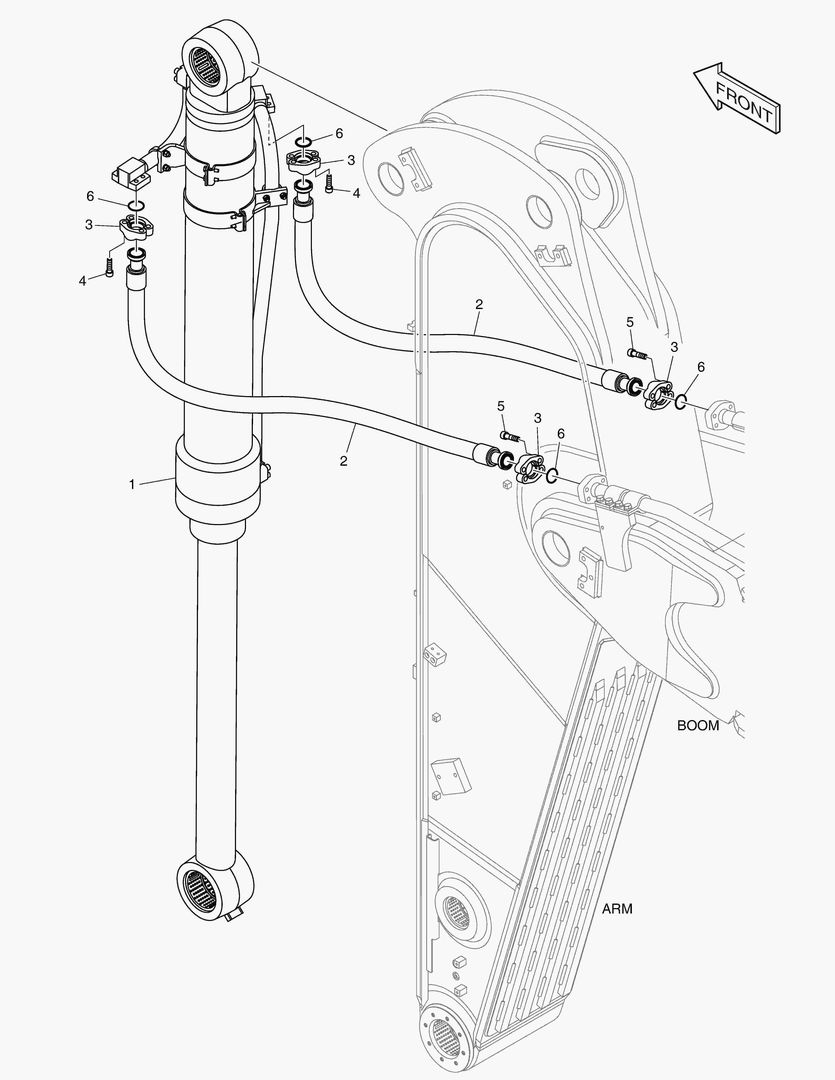 ГИДРОСИСТЕМА РУКОЯТИ - РУКОЯТЬ 2.6 м