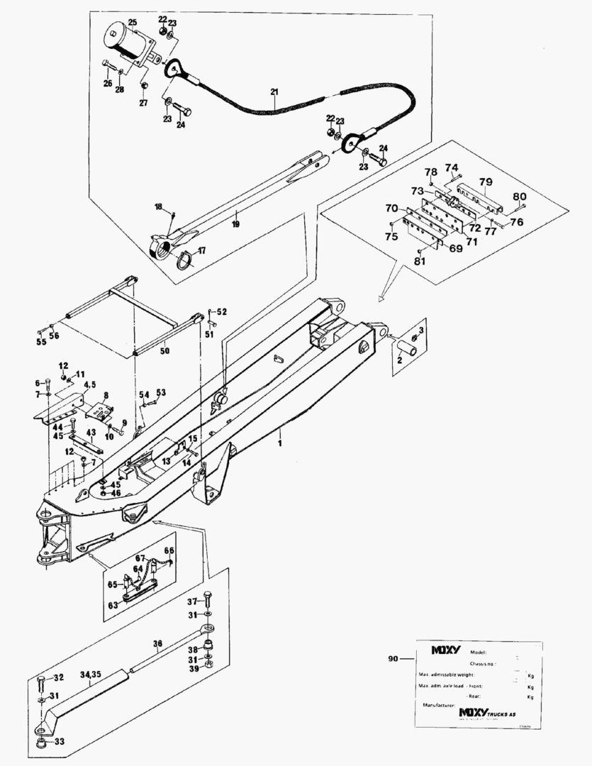 G081-1 REAR FRAME