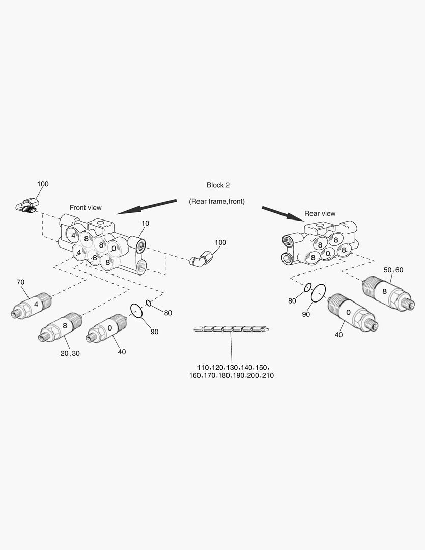 G490-16 CENTRAL LUBRICATION, BLOCK 2 [ ~ 8X0645 ]