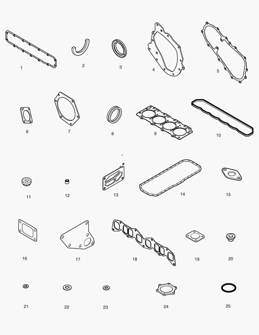 КОМПЛЕКТ ПРОКЛАДОК ДЛЯ КАПИТАЛЬНОГО РЕМОНТА-ВСЕ