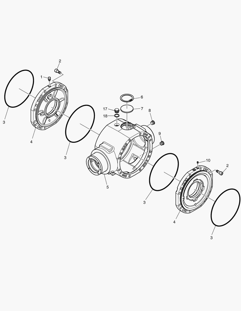 КОРПУС ДИФФЕРЕНЦИАЛА - ПЕРЕДНЯЯ ОСЬ