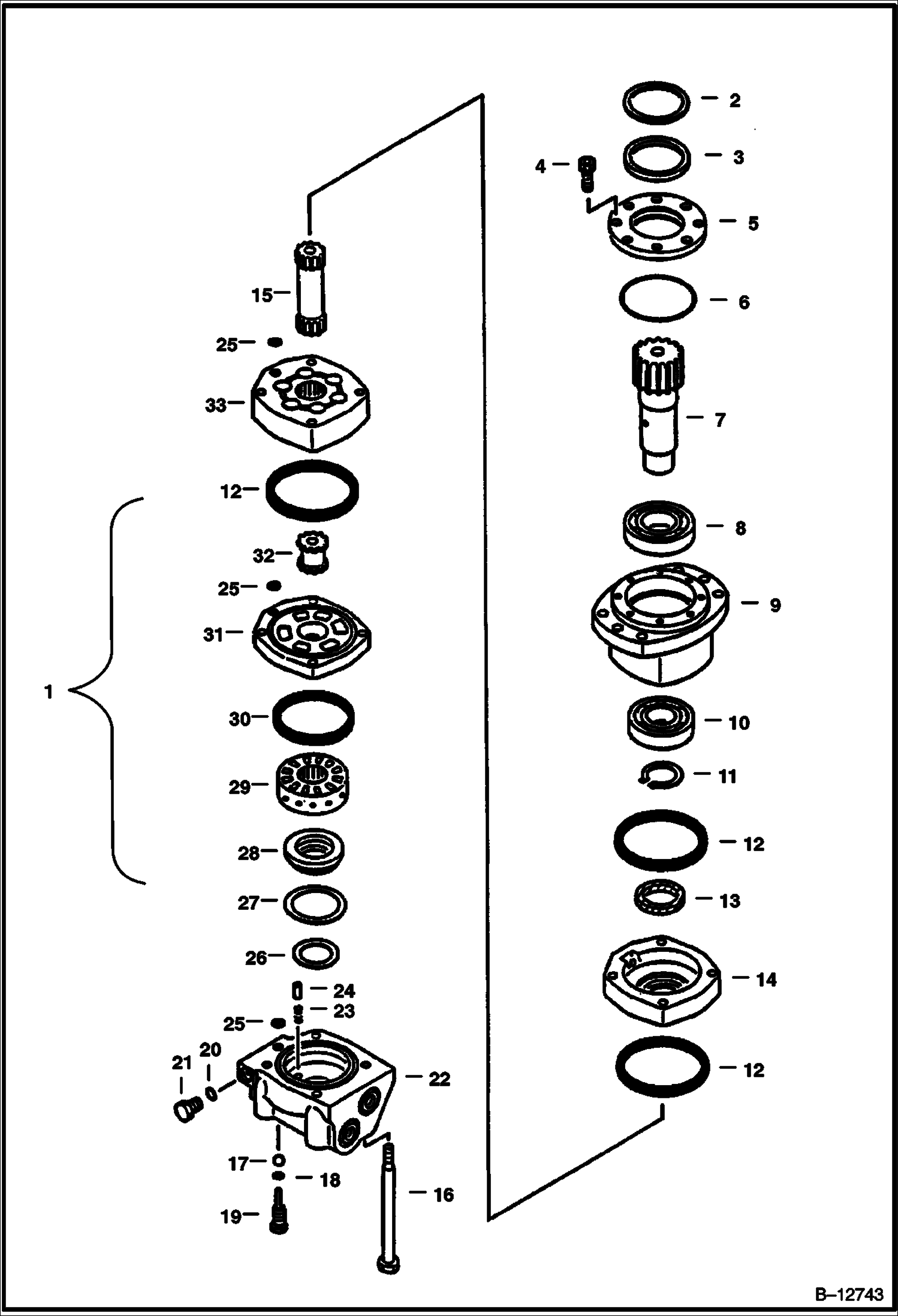 ГИДРОМОТОР ПОВОРОТА ПЛАТФОРМЫ