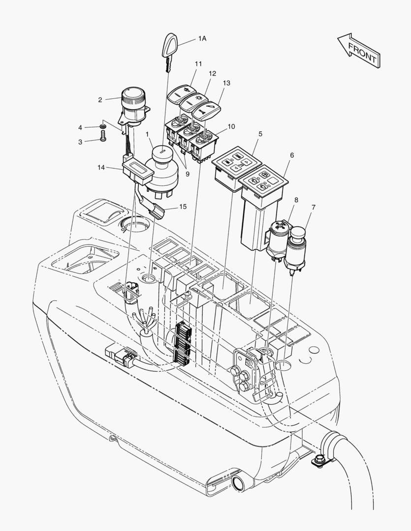 ЭЛЕКТРИЧЕСКИЕ ЗАПЧАСТИ - ПУЛЬТ УПРАВЛЕНИЯ(СИСТЕМА ЗАЩИТЫ ПРИ ОПРОКИДЫВАНИИ)