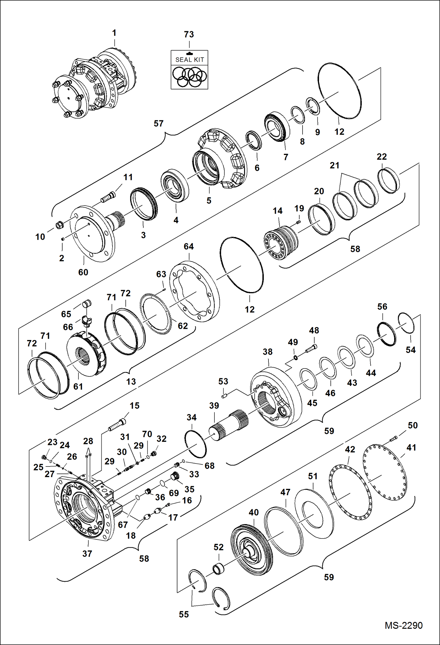 ГИДРОСТАТИЧЕСКИЙ ДВИГАТЕЛЬ И ТОРМОЗ