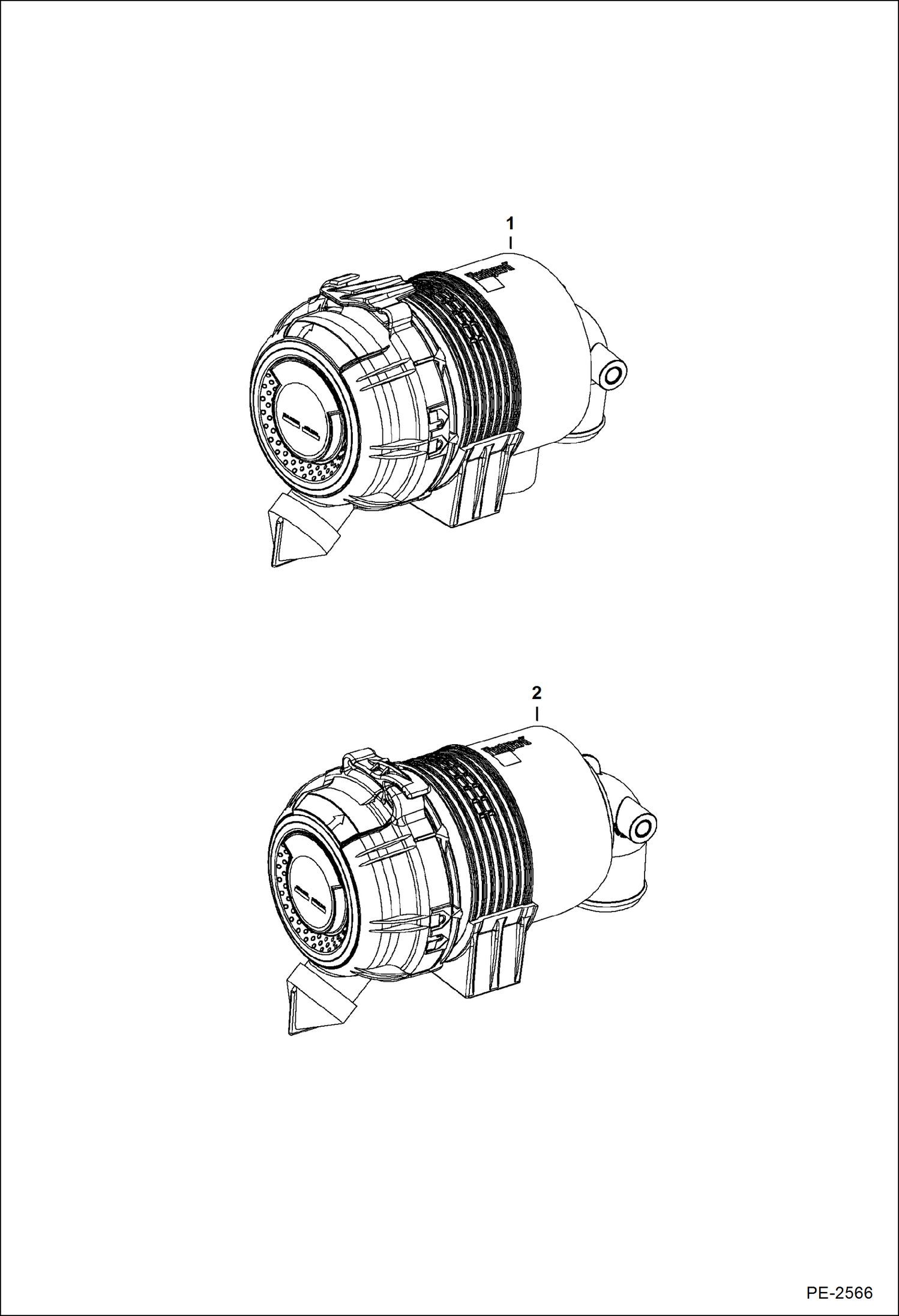 ВОЗДУШНЫЙ ФИЛЬТР СЕРИЙНЫЙ НОМЕР 5287 11001 И ВЫШЕ, 5288 11001 И ВЫШЕ