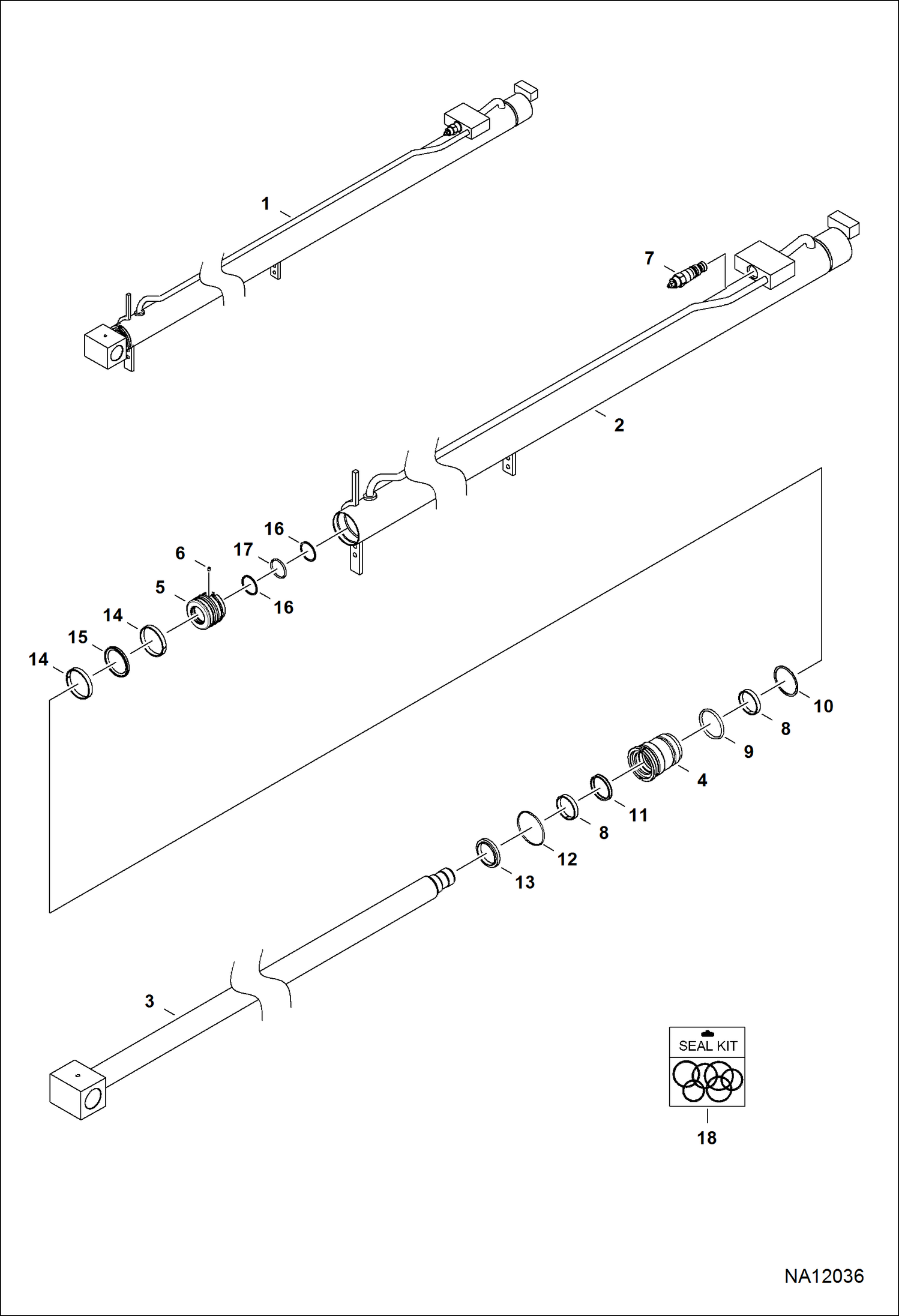 ВЫДВИЖНОЙ ЦИЛИНДР (7270989)
