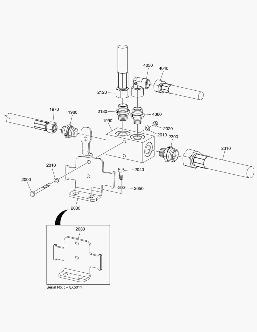 G190-32 RETURN LINE MANIFOLD [~8X0549]