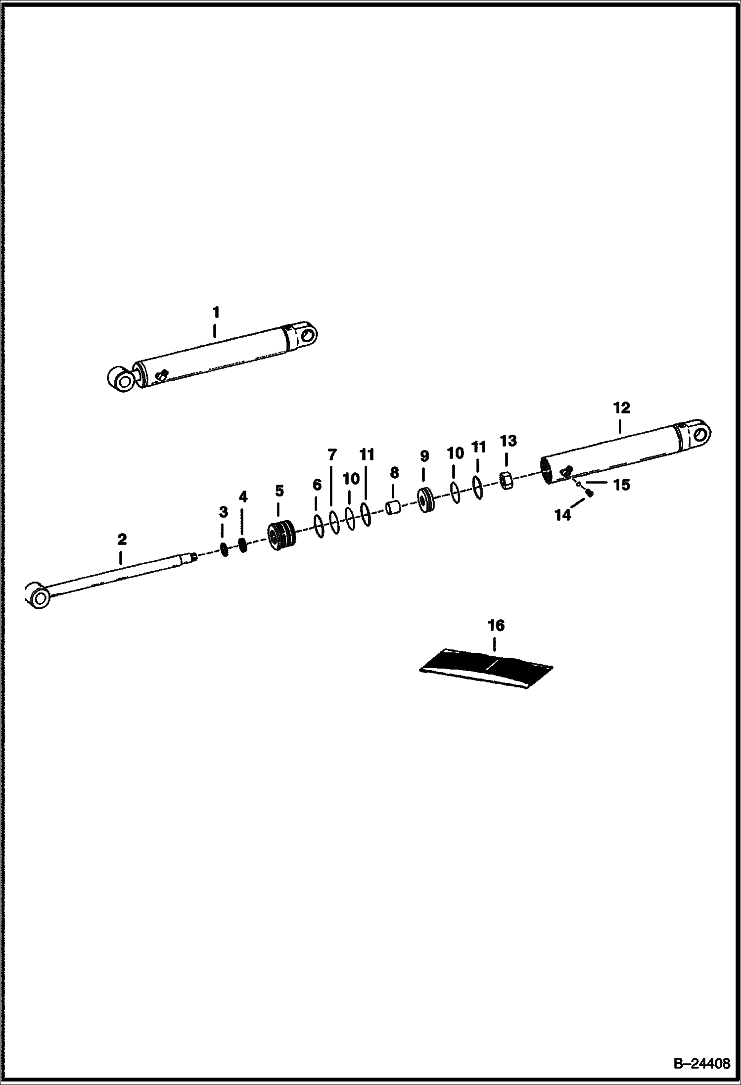 ЦИЛИНДР СТРЕЛЫ И РУКОЯТЬ СТРЕЛЫ ЧЕРПАКА 928S