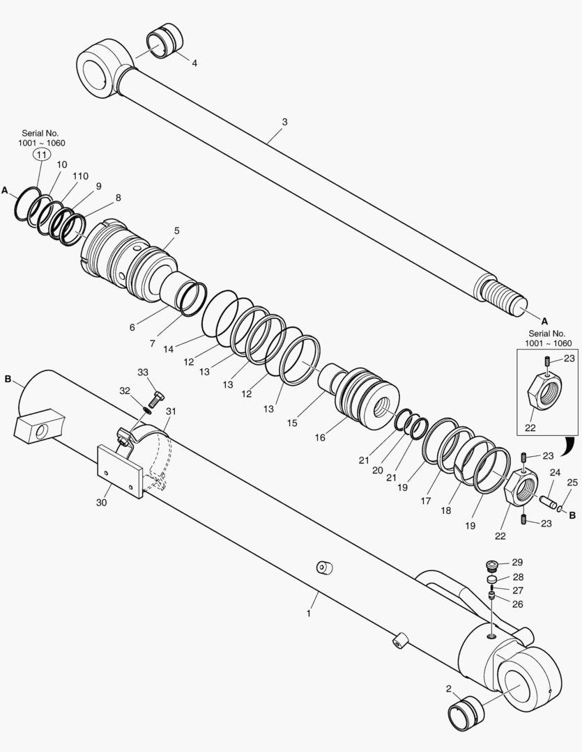 ЦИЛИНДР РУКОЯТИ - ГИДРОЗАМОК