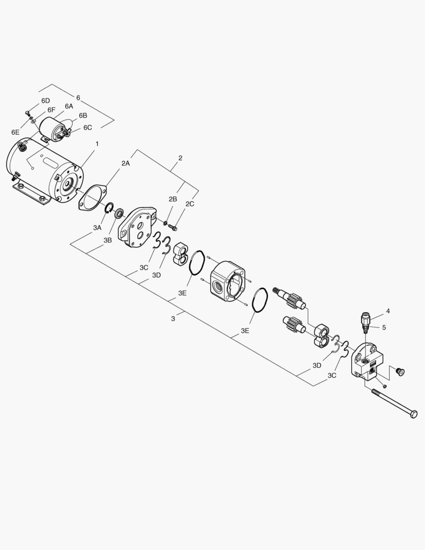 Схема АВАРИЙНЫЙ НАСОС РУЛЕВОГО УПРАВЛЕНИЯ