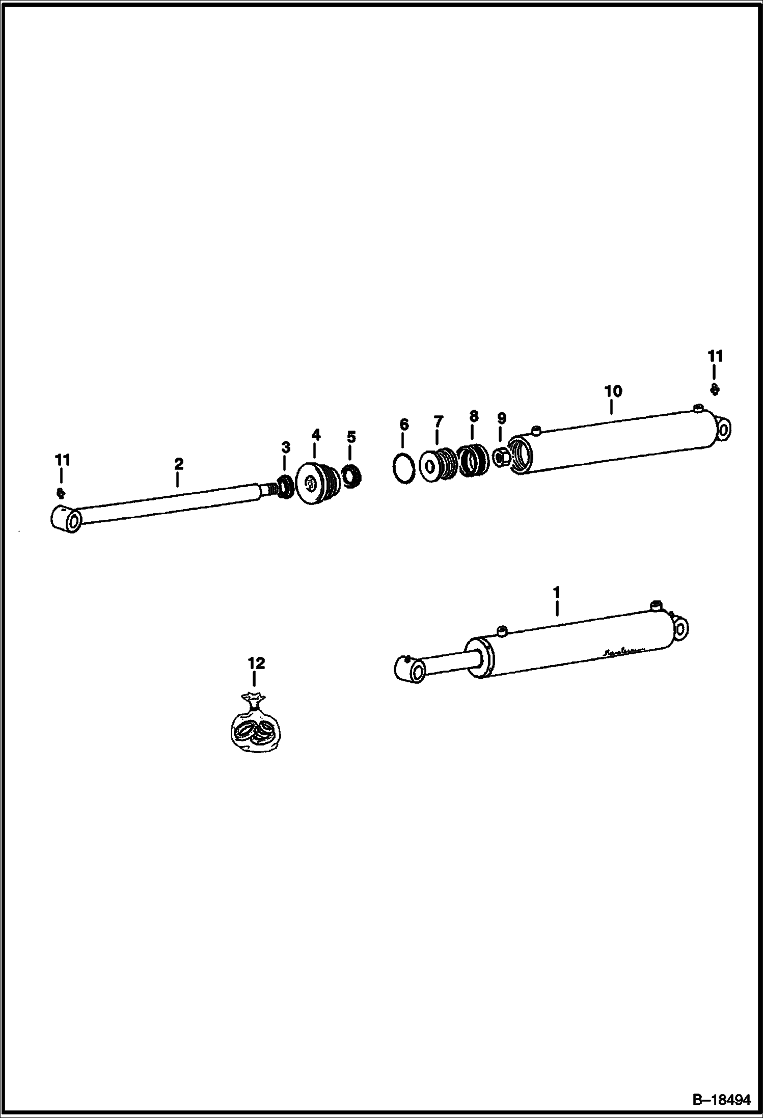 КОМПАКТОР ТРАНШЕИ (ЦИЛИНДР УСТРОЙСТВА КОНТРОЛЯ ГЛУБИНЫ) (991500101 И ВЫШЕ)