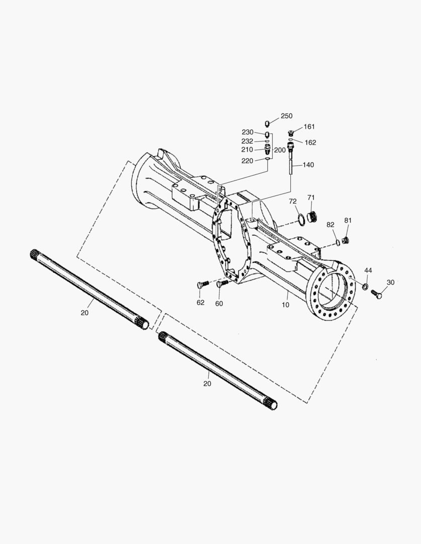 КАРТЕР ОСИ - ПЕРЕДНЯЯ ОСЬ