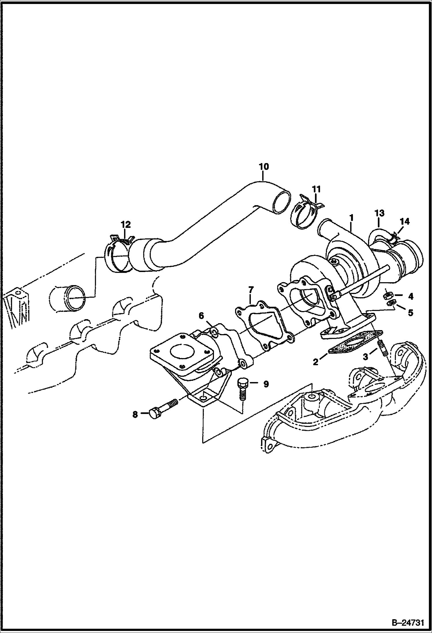 ТУРБОНАГНЕТАТЕЛЬ (KUBOTA - V2003-T-2EB - TIER II)