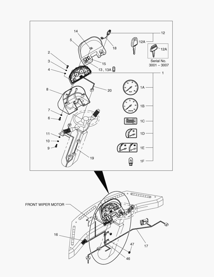 ЭЛЕКТРИЧЕСКИЕ ЗАПЧАСТИ(1) - ИЗМЕРИТЕЛЬНАЯ ПРИБОРНАЯ ПАНЕЛЬ