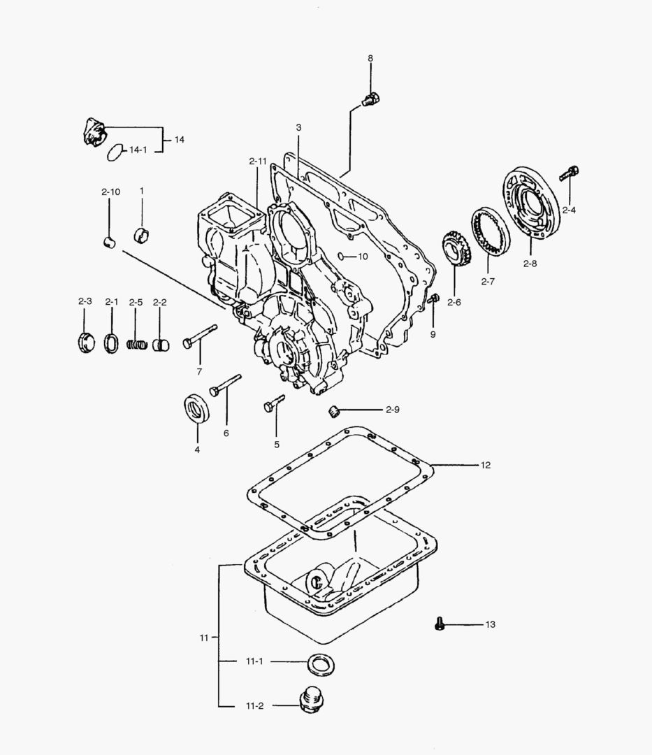 012 OIL PAN & GEAR CASE
