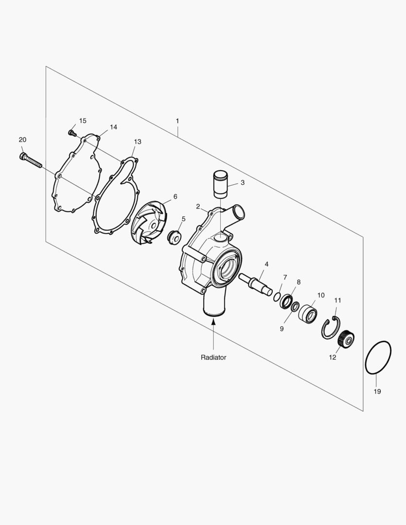 НАСОС ВОДЯНОГО ОХЛАЖДЕНИЯ