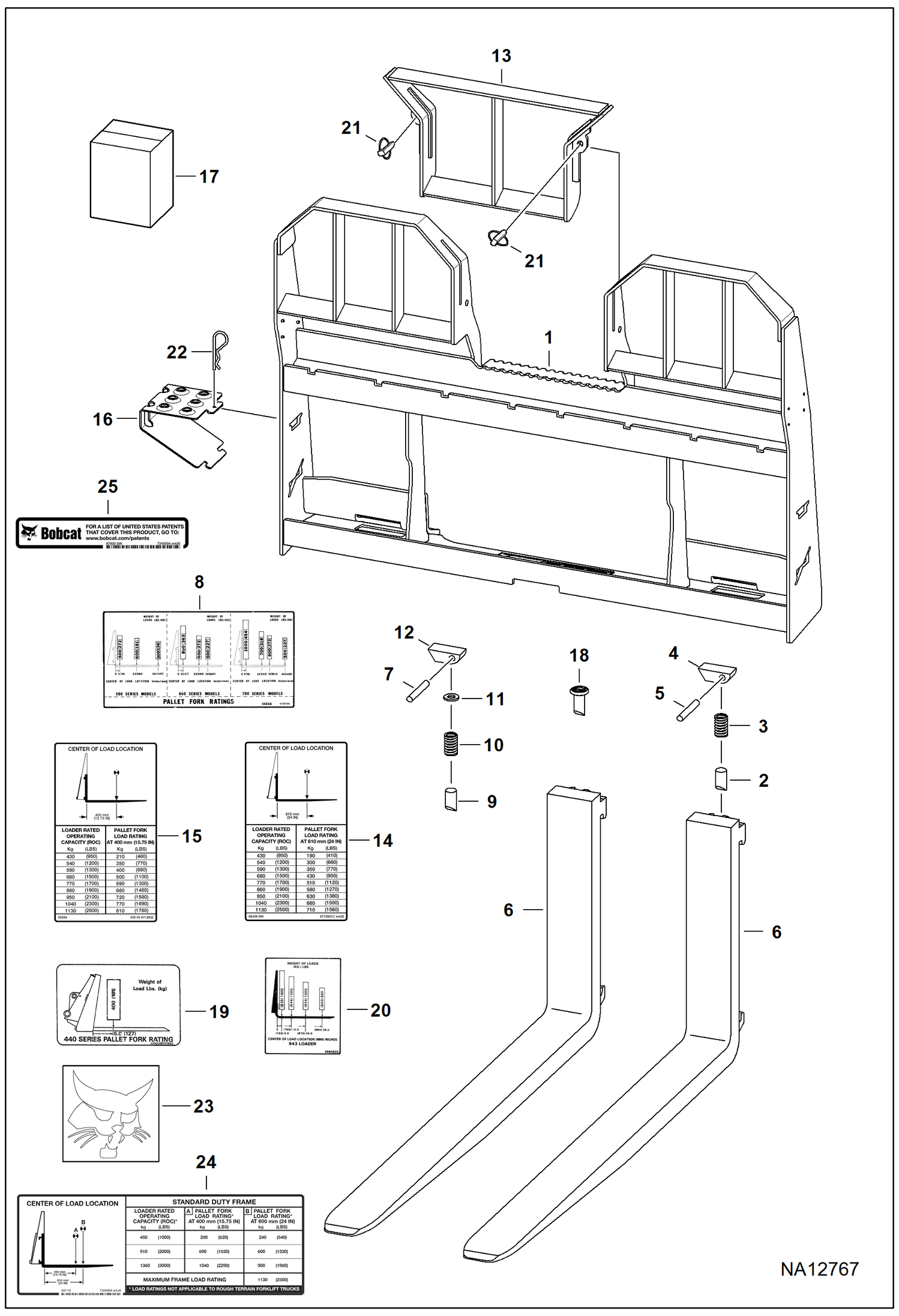 ВИЛОЧНЫЙ ЗАХВАТ ДЛЯ ПОДДОНОВ (СТАНДАРТНАЯ ФУНКЦИЯ)