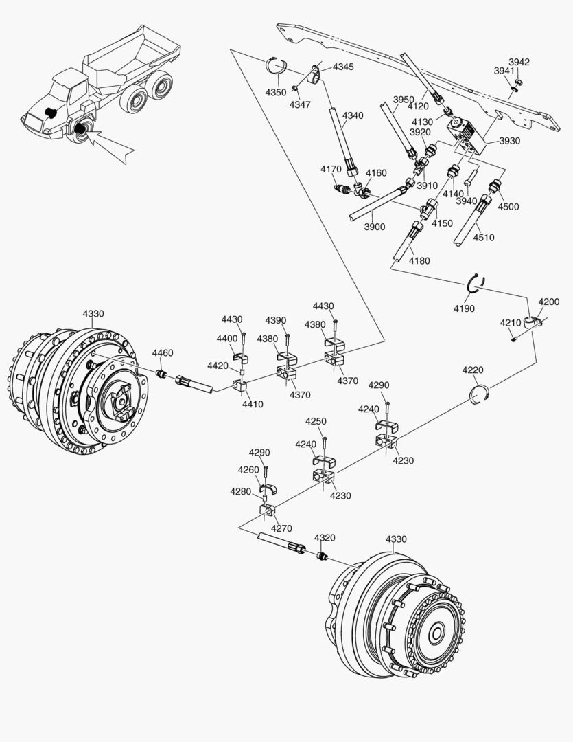 G190-200 BRAKE SYSTEM FRONT AND RELAY VALVE