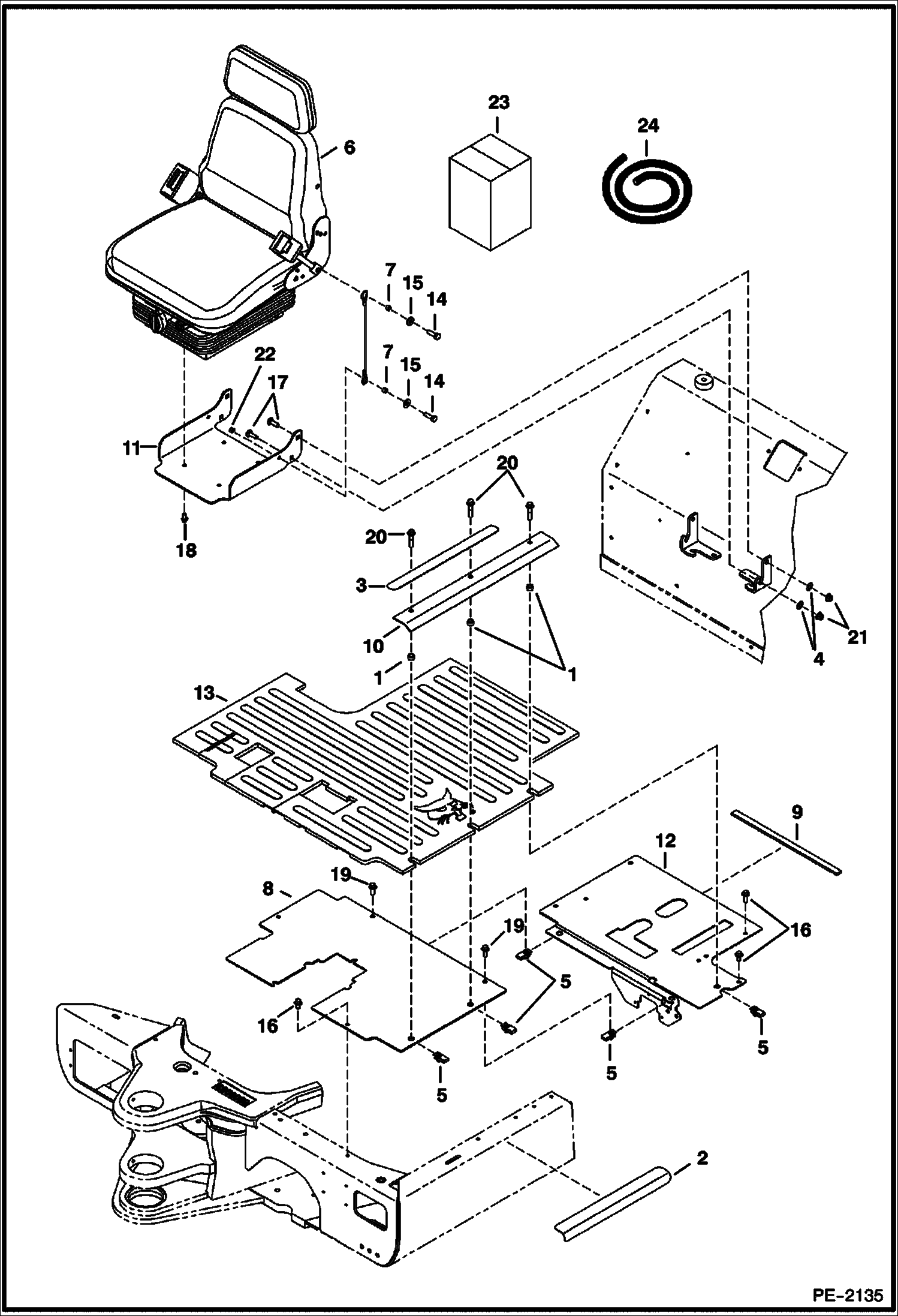 РАБОЧЕЕ МЕСТО ВОДИТЕЛЯ И СИДЕНЬЕ