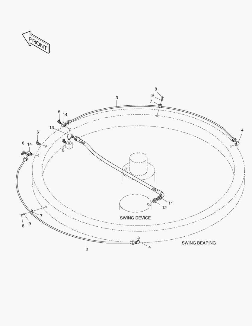 Схема ТРУБОПРОВОД СМАЗОЧНОЙ СИСТЕМЫ