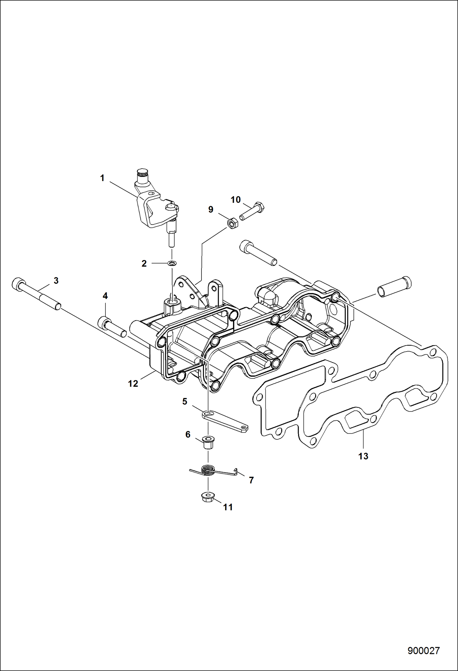 ДВИГАТЕЛЬ, ВПУСКНОЙ КОЛЛЕКТОР И МЕХАНИЗМ УПРАВЛЕНИЯ ДРОССЕЛЬНОЙ ЗАСЛОНКОЙ