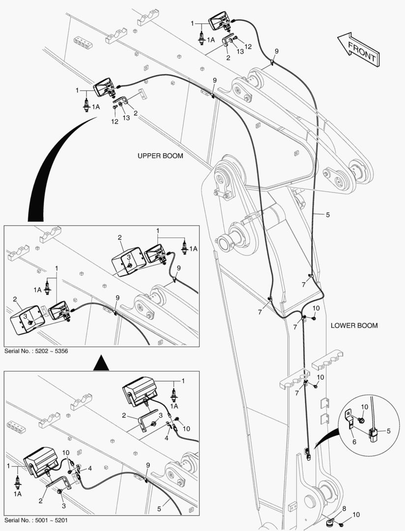 РАБОЧАЯ ФАРА - ШАРНИРНАЯ СТРЕЛА