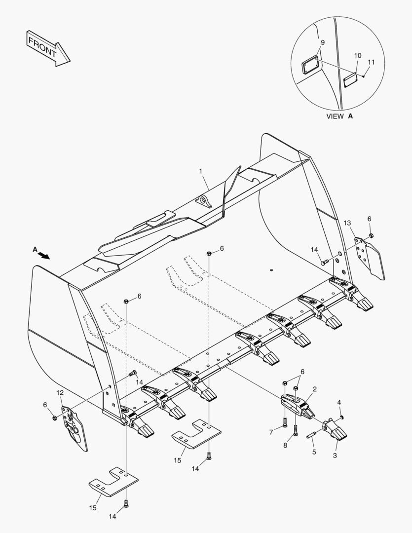 5730 BUCKET - 4.0гЋҐ - TOOTH(WC,MH)