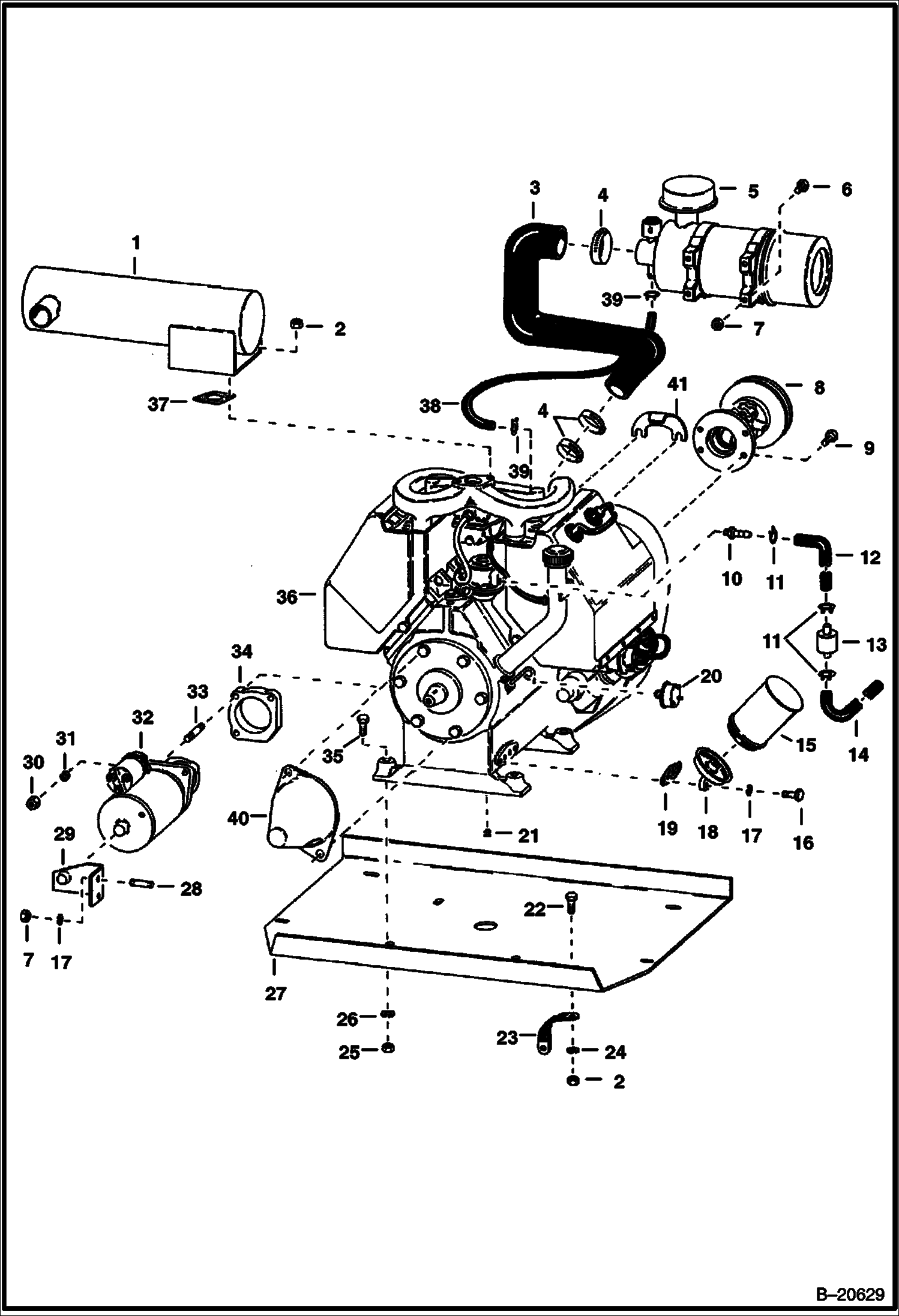 ДВИГАТЕЛЬ И КРЕПЕЖНЫЕ ДЕТАЛИ