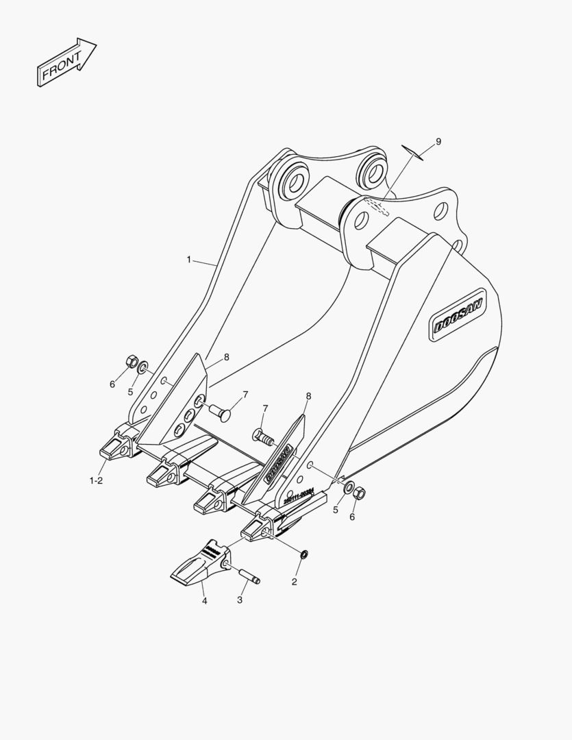 7440 BUCKET ASSВґY - 0.39mВі - G CLASS [5001~6230]