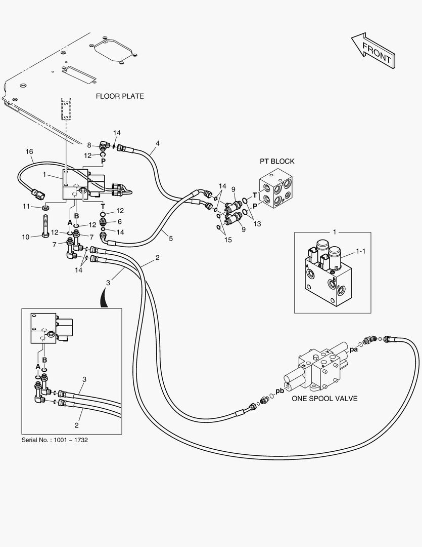 Схема ТРУБОПРОВОД СЕРВОУПРАВЛЕНИЯ - ВРАЩАЮЩИЙСЯ